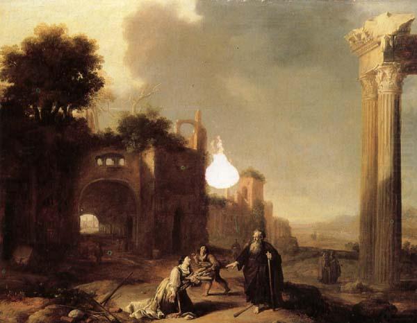 The Prophet Elijah and the Widow of Zarephath, BREENBERGH, Bartholomeus